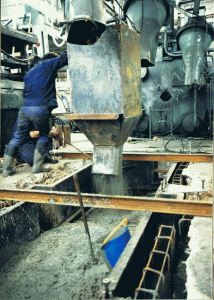 Depth frame Concrete pouring